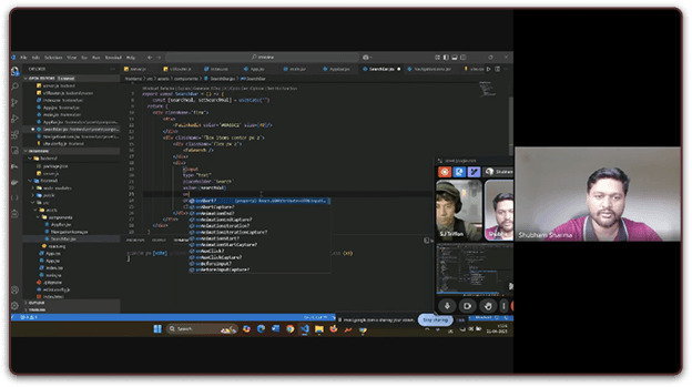 Technical Interview Screenshot